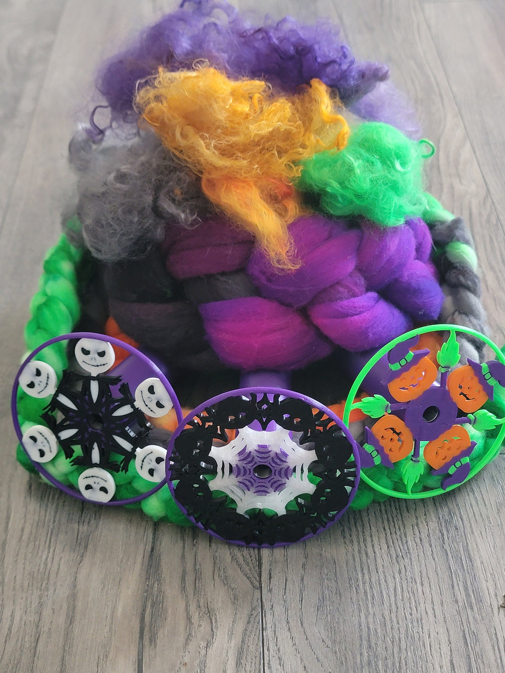Electric Eel 6 and Nano, Halloween Bobbins, Pumpkin, Witches, Black Widow